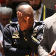 Dallas Police Chief David Brown pauses during a prayer vigil July 8, 2016, following the deaths the night before of five police officers on the heels of what had been a peaceful Black Lives Matter march in Dallas.
Spencer Platt/Getty Images